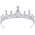 Crowns for Adults, Silver Rhinestone Kids Princess Tiara for Women Fancy Dress Girls Tiaras Queen Crown for Wedding, Birthday Party, Graduation Ball