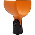 Battle Plan Harmonica Accessories Ammo Clip 520 Bullet Mic Holder Compatible With Shure 520DX Green Bullet, Superlux D112/C and Other Similar Harmonica Microphones (Bright Orange)