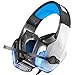 Produktbild Nasharia Gaming Headset für PS4 Xbox One PC PSP, 3D Surround Sound G5300 Gaming Kopfhörer mit Aluminiumgehäuse, Mikrofon, LED Light Bass Surround für Computer Laptop Mac Nintendo Switch Spiele