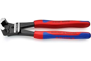 Knipex Bolzen-Vornschneider hochübersetzt schwarz atramentiert, mit Kunststoff überzogen 200 mm 61 02 200