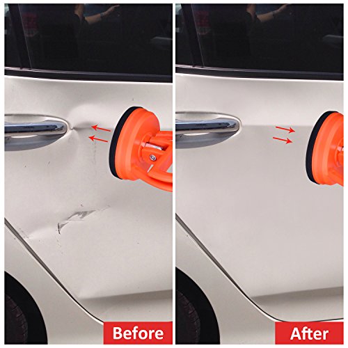 Outus 2 Packung 5,5 cm Dent Abzieher Auto Dent Saugnapf Auto Body Dent Abzieher Ausbau Werkzeug, Orange - 3