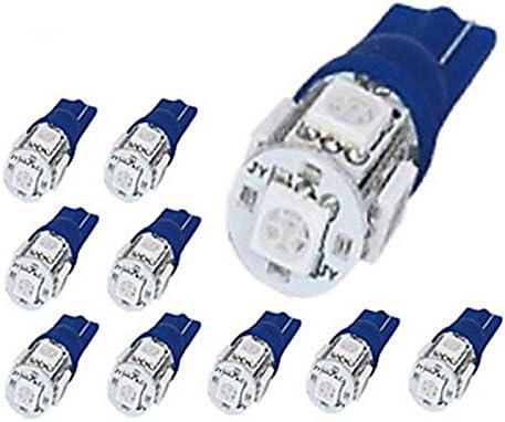 UIOXK 8 x 194 168 2825 T10 5-SMD Blue LED Car Lights Bulbby britelites 261YC