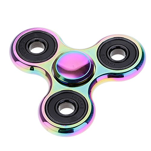 Huayang| Metal Tri-Spinner Fidget Toy for Kids/ Adults, Perfect for ADHD Anxiety Autism Hand Spinner Metal Colorful - Super Long Spinner Time Huayang| Metal Tri-Spinner Fidget Toy for Kids/ Adults, Perfect for ADHD Anxiety Autism Hand Spinner Metal Colorful - Super Long Spinner Time