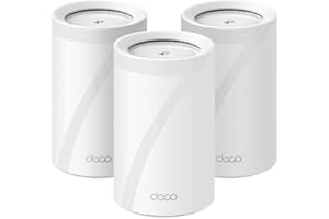 ‎TP-LINK TP-Link Deco BE65 Wi-Fi 7 Mesh WLAN Set(3 szt.), Tri-Band, 6G, 320 MHz Channel, MLO, Sieć gościnna, 4x porty 2,5 G, 1x USB 3.0, WPA3, OFDMA, MU-MIMO, AI-Driven Mesh, HomeShield, Biały