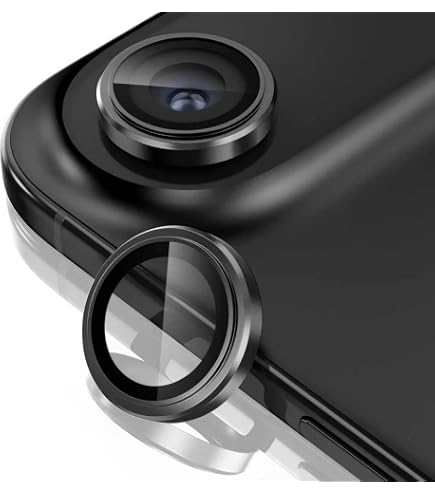 2 Protezioni In Vetro Temperato Per Fotocamera IPhone 17 Air – Telaio In Alluminio, Antigraffio, Antiriflesso, Compatibile Con Custodia, Colori Nero E Argento
