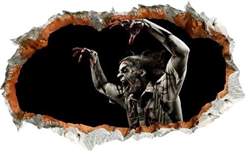 CELO Halloween terror Zombie 3D Wall Sticker waterproof Removable background decoration Stickers