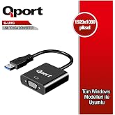 Qport Q-UVG 16cm USB-VGA &Ccedil;evirici
