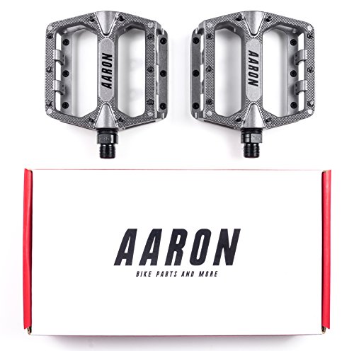 AARON Rock Plattform Mountainbike / MTB Pedale mit hochwertiger Lagerung und top Grip, Trekking Fahrradpedale, verschiedene Farben - 6