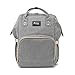 Produktbild Cornasee große Wickeltasche Rucksack Wickelrucksack wasserdicht für Mama und Papa - Multifunktionale Umhängetasche Tagesrucksack für Reisen grau