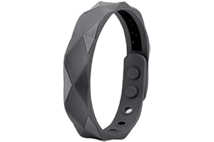 POWER IONICS Braccialetti in silicone per uomo/donna, 24 cm, 5 fori per regolare, adatti per polsi da 13 a 23 cm, confezione regalo