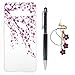 Produktbild Mlorras Hülle für Samsung Galaxy S10 Plus, Gemalt Handyhülle Case, Ultradünnen Weich Flexibel Silikon TPU Schutzhülle Bumper Anti-Kratzer Stoßfest Smartphone Abdeckung Cover Pflaumenblüte