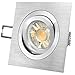 Produktbild LED Einbau-Strahler QF-2 schwenkbar von SSC-LUXon, Einbau-Leuchte Aluminium gebürstet, 5W GU10 LED warm-weiß DIMMBAR für 230V