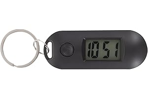 POPETPOP Electronic Watch Keychain Silent Digital Pocket Watch for Students Portable Key Chain with Compact Design for Backpacks and Lanyards
