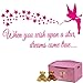 Produktbild 'iClobber Wenn Sie Wish Upon A Star fairywall Art Wandbild Aufkleber Zitat Bild vinyl Art, cremefarben, M