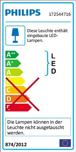 Philips 172544716, LED Ledino Wandaussenleuchte 2,5W, Gartenbeleuchtung - 6