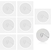 SANPOPO 30pcs NFC Stickers Blank NFC Tag Sticker NTAG 215 NFC Tags Sticker White,Round 25mm(1 inch) NFC Stickers iphone,504 B