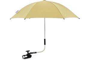 FOR YOUR LITTLE ONE Baby Parasol Sun Umbrella Shade Maker Canopy for Pushchair Pram Buggy - Sand - Fits All Models