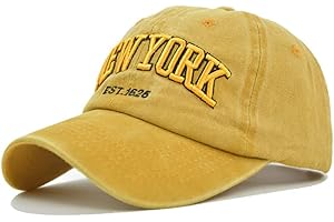 Joligiao Casquette de Baseball,Unisexe Vintage Jeans Chapeau Casquette Réglable Hip-hop Mode Snapback Sport Cap Broderie Lettres Trucker Motorcycle Cap