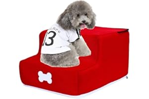 Wateralone, scalini per animali domestici, scale a 2 piani, scale per cani anziani su e giù, antiscivolo, per andare a letto, scaletta in spugna per arrampicata, scaletta staccabile