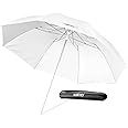 Walimex Pro Mini Ombrello traslucido 91 cm (pieghevole, dimensioni di trasporto ca. 40 cm, borsa per il trasporto inclusa)
