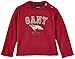 GANT Baby Boys D, BOY RETRO FLAG PRINT LS T-SHIRT T-Shirt Shirt, Red (mahogny Red 617), 6-9 Months (Manufacturer size: 74)