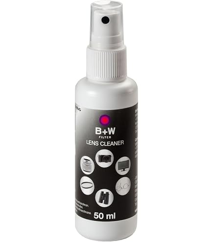 Set Nettoyage Objectifs B+W 5 Pièces - Chiffon, Pinceau, Soufflet, Spray - Pour Appareils Photo
