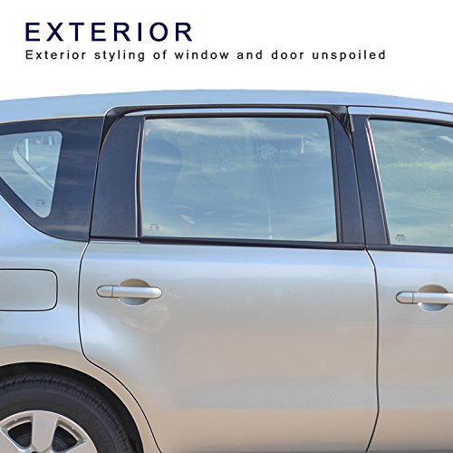 TFY Universal Baby-Sonnenblende für das Autoseitenfenster – schützt ihre Kinder vor Sonnenbrand – einlagiges Design -maximale Sicht – passt auf die meisten Autos, Jeep, Ford, Chevrolet, Buick, Audi, BMW, Honda, Mazda, Nissan und andere – 2 Stück (rechteckig Fenster) - 2