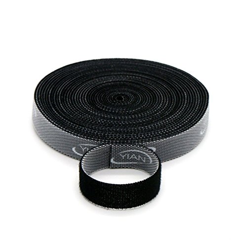 YIAN 5m Klettband Zuschneidbar Wiederverwendbar Kabelschlauch Kabelkanal Kabelbündel Kabelmanager - 3