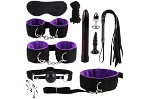 CLASSOO Assistente Sports Šêx Toy Šêsso Accessori per Coppia 11Pices-Set Giocattolo Bondage Šêx Toys Kit Sexy Coppia Accessori di Šêx Toysper per Coppie Abbigliamento -(Color:Orange)