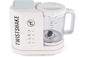 Twistshake 78524 6in1 Baby Food Processor, Plastic, White