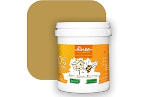 1000 TEINTES Peinture écologique Natura Linéa® Oxyde Jaune (Côté Apiculture 9136) Ruche SATIN pour 12 m² - 1.00 L