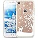 Produktbild iPhone 8 Plus Hülle,iPhone 7 Plus Hülle,Surakey TPU Schutzhülle Silikon Hülle für iPhone 7 Plus/iPhone 8 Plus Transparent Weiche Silikon Handy Hülle [Crystal Klar] Schutzhülle TPU Cover Schale mit Christmas Snowflake Weißen Weihnachten Schneeflocke Hirsch Muster Handyhülle iPhone 7 Plus/iPhone 8 Plus Silikon Hülle Tasche Case Etui mit Ultra Slim Rundum-schutz Kratzfeste TPU Silikon Bumper Rückseite Schutz Etui Protective Case Cover - Weihnachtsbaum