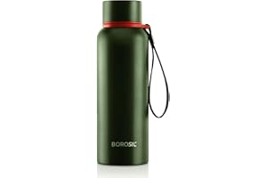Borosil - Stainless Steel Hydra Trek - Vacuum Insulated Flask Water Bottle, 500 ML, Green