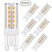 Produktbild G9 LED Warmweiß 4W,Solocil 6er LED Lampe G9 Birne 4W Ersetz 40W Halogen AC200-240V, 360°Abstrahlwinkel 44 Led 450Lumen,Kein Flackern G9 Leuchtmittel