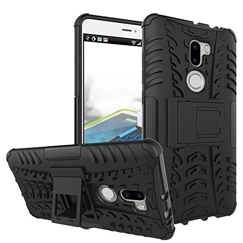 Xiaomi Mi5S Plus Funda   Heavy Duty  H  brida Rugged Armor Case Choque Absorci  n Protecci  n Dual Layer Bumper Carcasa con pata de Cabra para Xiaomi Mi5S Plus Negro