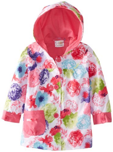 ABSORBA Baby-Girls Infant Floral Rain Coat, Multi Print, 12 Months Color: Multi Print Size: 12 Months
