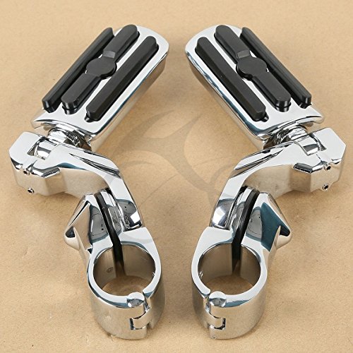 Tengchang Chrome 1.25" 3.2cm Adjustable Highway Foot Pegs Pedals For Harley Davidson New