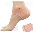SNISHET Silicone Heel Protectors, Gel Heel Cups for Heel Pain, Breathable Heel Cushions for Back of Heel, Plantar Fasciitis Relief for Men and Women, Blister Prevention for All Shoes