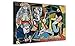 Produktbild CANVAS IT UP Les femmes D 'Alger (Version O) by Pablo Picasso Nachdruck auf gerahmtes Leinwandbild, Kunstdruck Home Bilder Größe: A1–86,4 x 61 cm (86 cm x 60 cm)