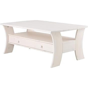 Couchtisch Beach House Weiss Braun Wohnzimmertisch Hamptons Tisch