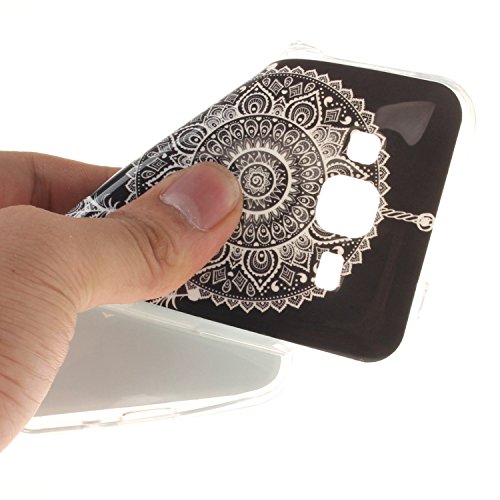 GuranÂ® Custodia in Silicone per Samsung Galaxy J3 / J3 2016 J310 Smartphone Morbida TPU Gel Gomma Cover Case-Campana del vento