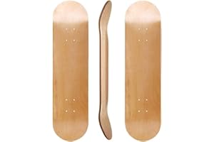 bimiti 2 Pack Skateboard Decks 7 Ply Maple Wood Stain Skate board Deck 31x8 inch Blank Skate Board Decks for Art Skateboard Plain for Adult Beginners Teenager
