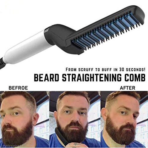 Curly Hair Beard Straightening Comb Mustache Mans Style Magic