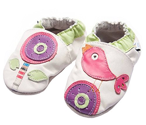 Jinwood designed by amsomo - Girls - Maedchen - Hausschuhe - Lederpuschen - Krabbelschuhe - soft sole / mini shoes div. Groeßen