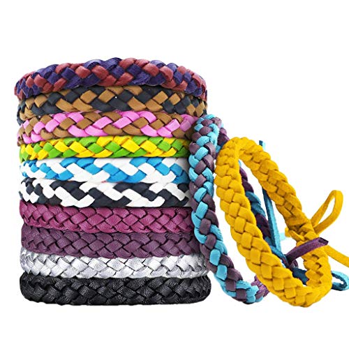 Preisvergleich Produktbild YA-Uzeun Mückenabwehr-Armband, Anti-Mückenarmband, natürlich, Anti-Mücken, 12 Stück