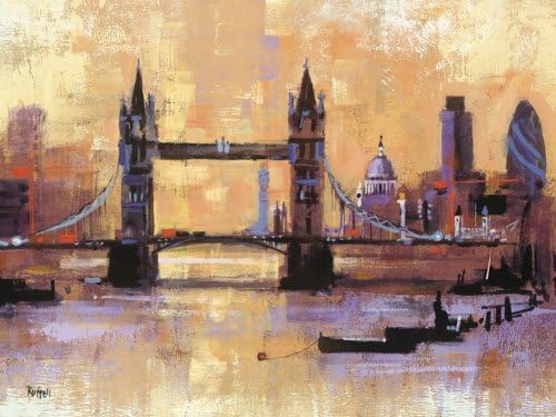 Colin Ruffell "Tower Bridge, London Canvas Print, Multi-Colour, 60 x 80 cm