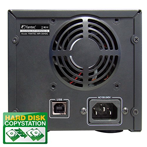 FANTEC MR-35HDC 2x 8,9cm (3,5 Zoll) SATA Festplattengehäuse mit RAID 0/1/JBOD/BIG und USB 2.0 - 2