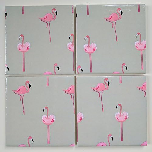 Ceramic Coasters in Sophie Allport Mini Flamingo