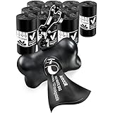 Aodoor Kotbeutel 100% Biologisch Abbaubar, Hundekotbeutel mit Beutelspender Gassibeutel / Hundebeutel Biologisch Abbaubar Umweltfreundlich Kompostierbar 11 Rollen