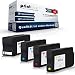 Produktbild Print-Klex 4x Kompatible Tintenpatronen für HP OfficeJet Pro7700Series Pro7720 Pro7730 Pro7740WF L0S70AE F6U16AE F6U17AE F6U18AE Black Cyan Magenta Yellow - Office Quantum Serie